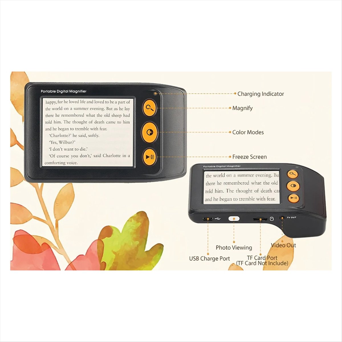 Digital Magnifier Reading - Pembesar Video Digital ABGN untuk Penglihatan