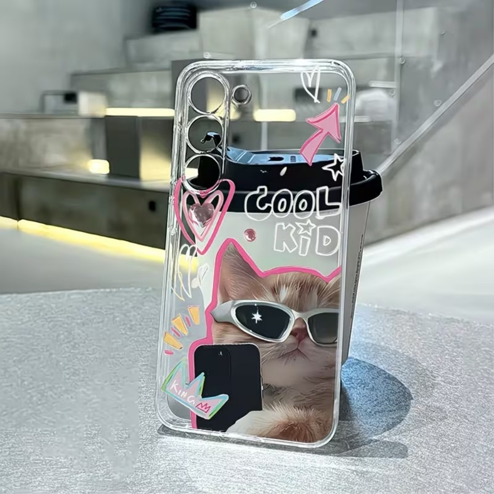 Samsung Galaxy A55 - Casing Ponsel TPU Bening Pola Anak