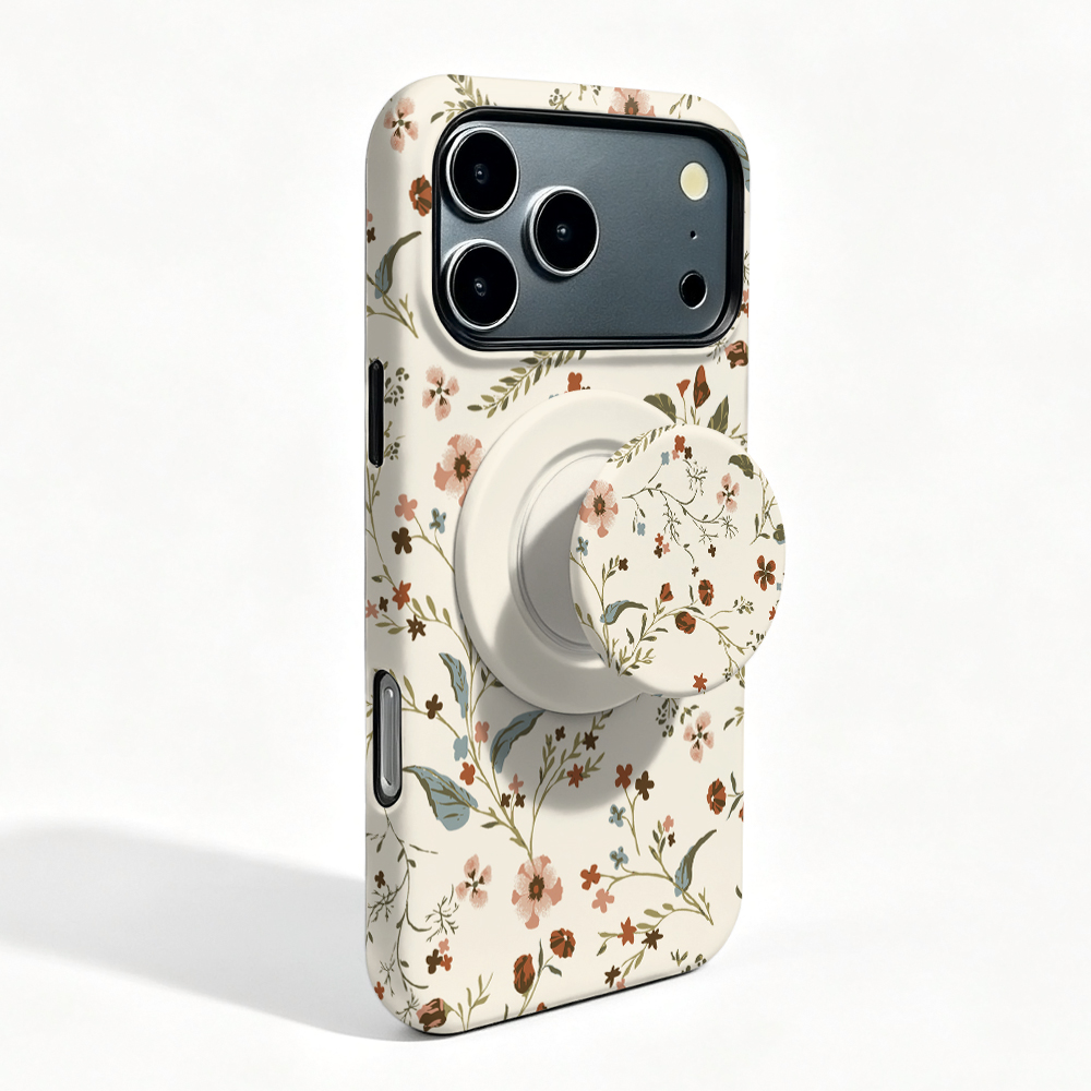 Oppo Find X8 - Casing Magnetik Motif Bunga yang Cantik