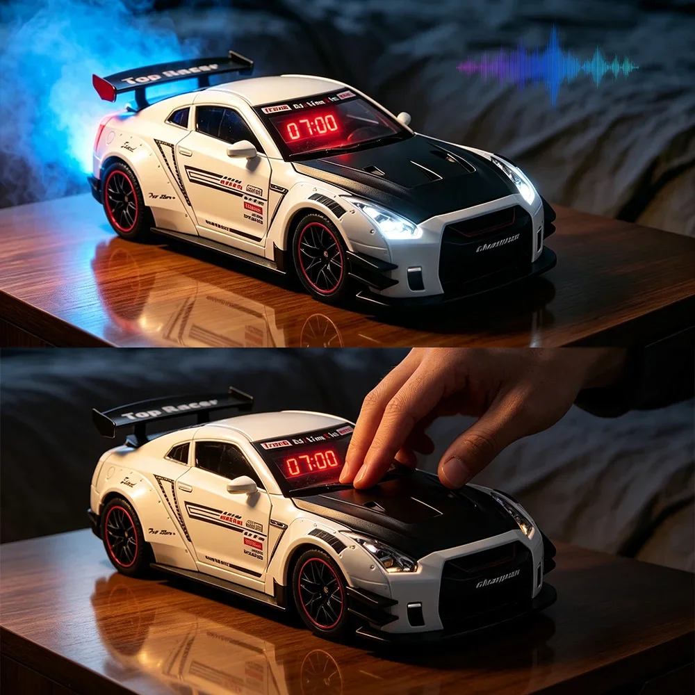 Digital Alarm Clock - Jam Alarm Mobil Sport Simulasi Suara