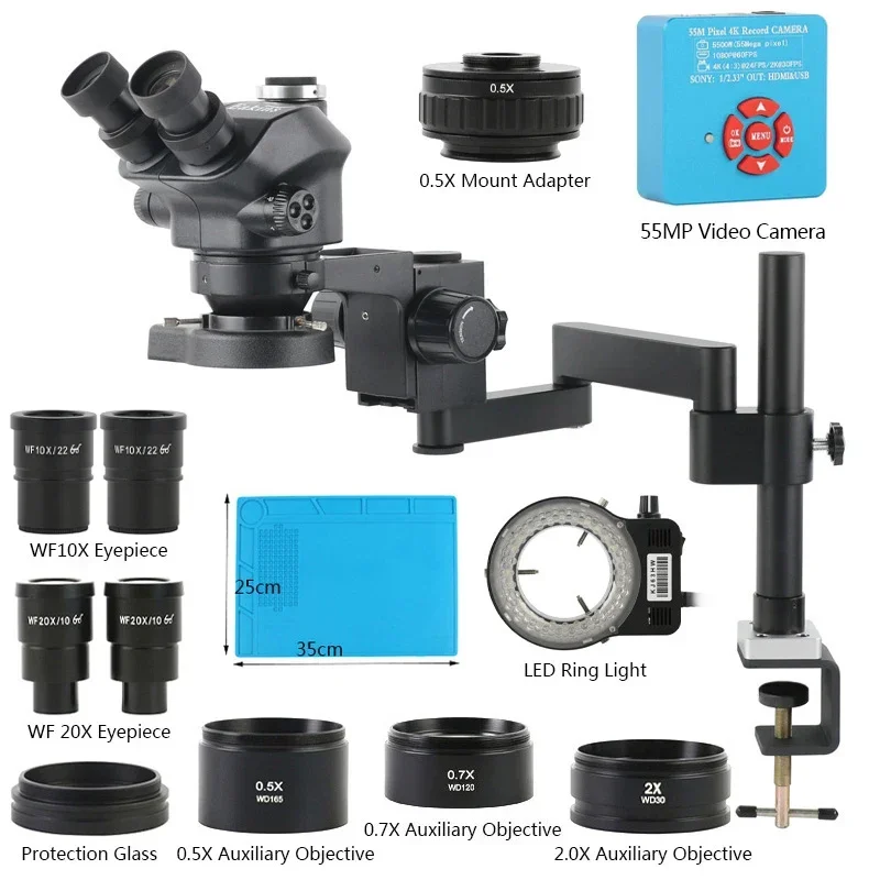 3. 5x-200x Zoom Stereo mikrosk - Digital Magnifier Reading ulasan dan harga