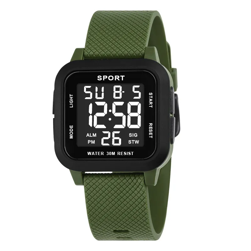 Jam Tangan Olahraga Hitam Jam  - Digital Alarm Clock ulasan dan harga
