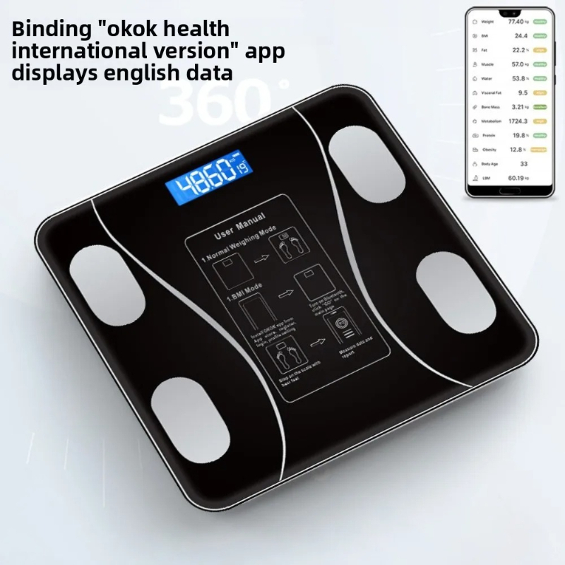 Timbangan Lemak Tubuh Pintar M - Body Fat Scale Smart ulasan dan harga