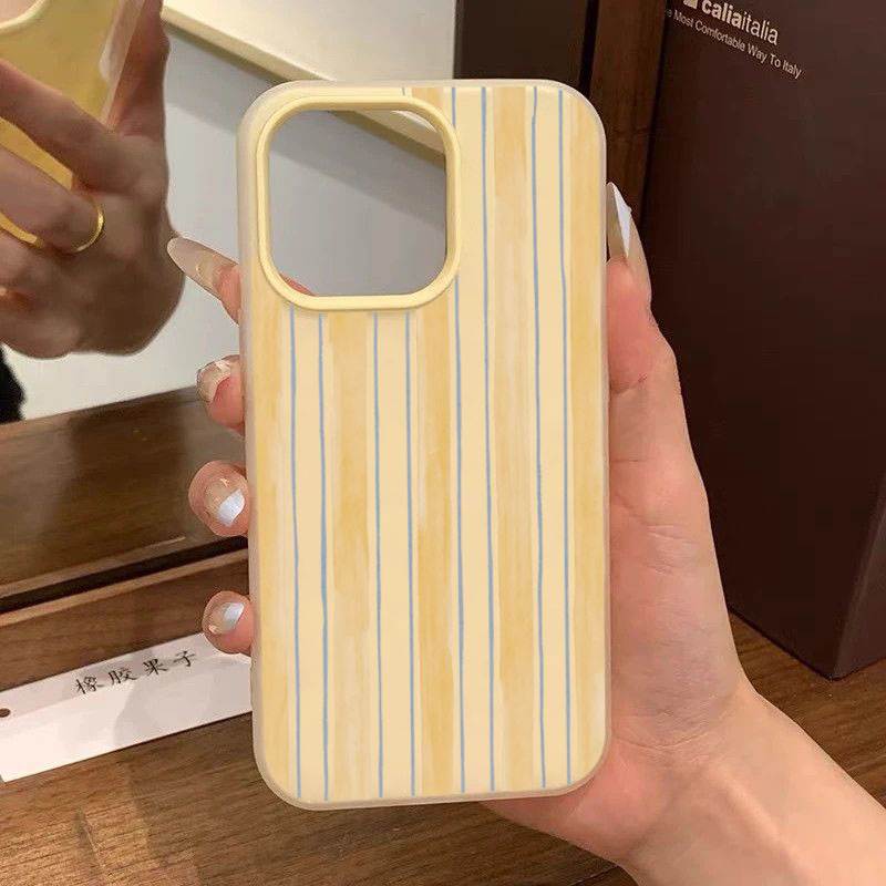 Casing Ponsel Bergaris Kuning  - Samsung Galaxy A55 ulasan dan harga