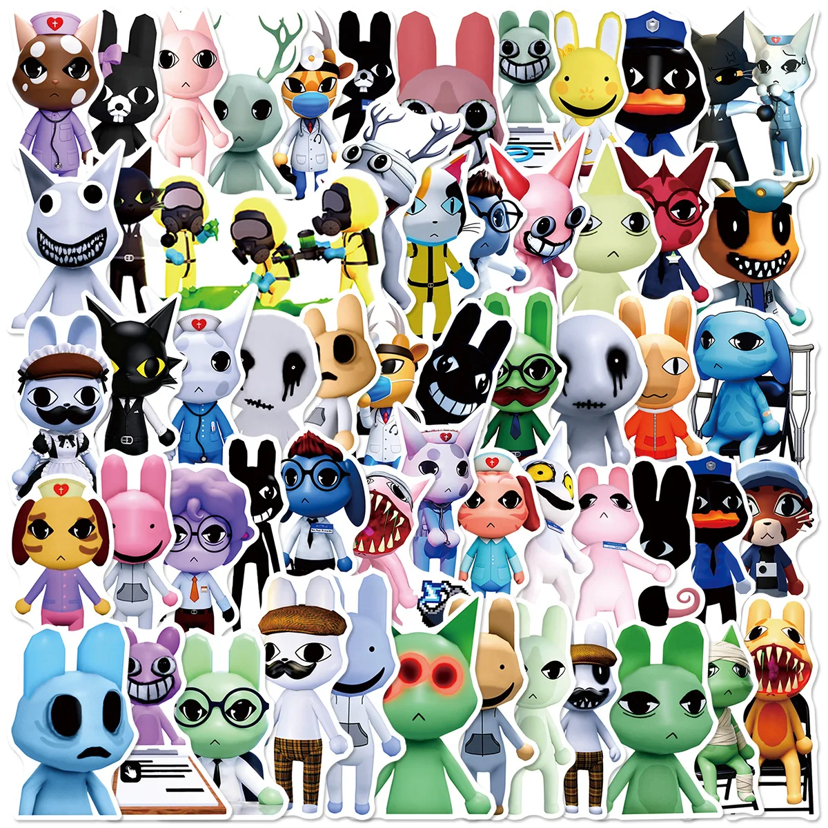 50PCS Stiker Horor DIY Tema Ru - Mobile Electronics Gadgets ulasan dan harga