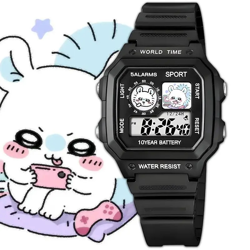 Jam Tangan Digital Kartun Chii - Digital Alarm Clock ulasan dan harga