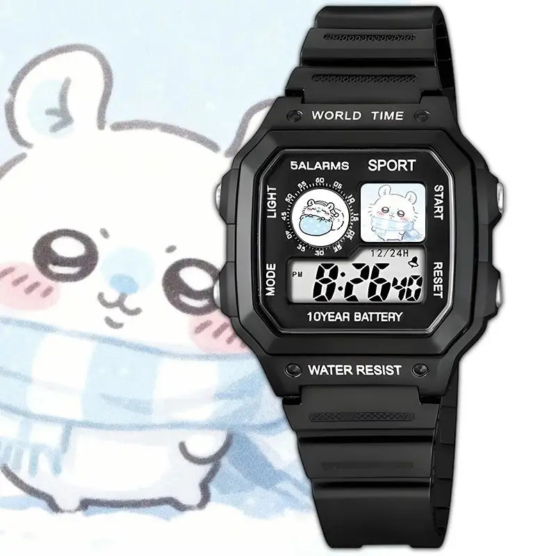 Jam Tangan Digital Kartun Chii - Digital Alarm Clock ulasan dan harga